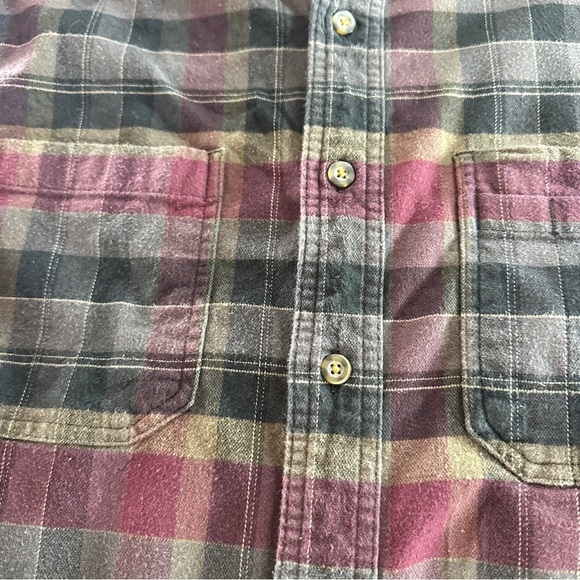 Carhartt Men's Rugged Flex Relaxed Fit Midweight Flannel Long Sleeve Sz XL Tall - Picture 4 of 11